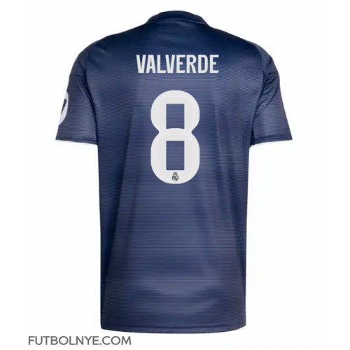 Camiseta Real Madrid Federico Valverde #8 Visitante Equipación 2025-26 manga corta